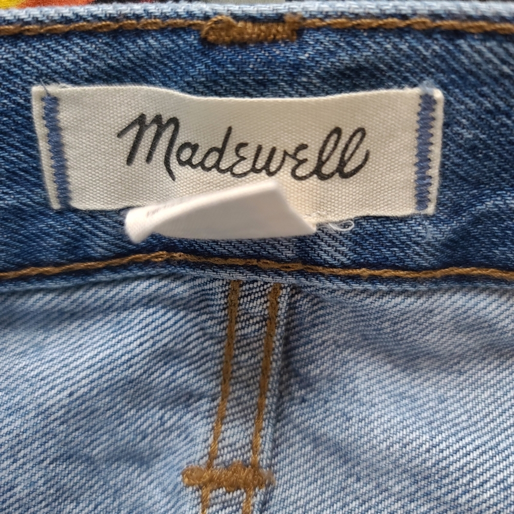 MADEWELL Rigid Denim Skirt Raw Hem - Picture 8 of 9